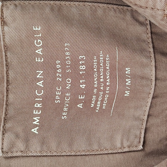 American Eagle AEO Zip Jacket Gorpcore Size Medium Hooded Utility Pink Pockets - Picture 2 of 6